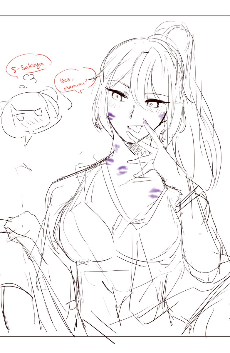 sakumami wip #さくまみ #田中摩美々 #白瀬咲耶 #アイドルマスターシャイニーカラーズ 