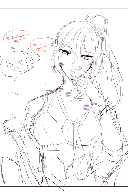 sakumami wip #さくまみ #田中摩美々 #白瀬咲耶 #アイドルマスターシャイニーカラーズ 