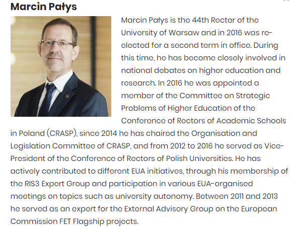 euatweets's tweet photo. EUA Elections: Get to know Board candidate Marcin Pałys @Marcin_Palys
https://t.co/SHBqkZGVqe #EUABoard2019 https://t.co/ndor44dFTl