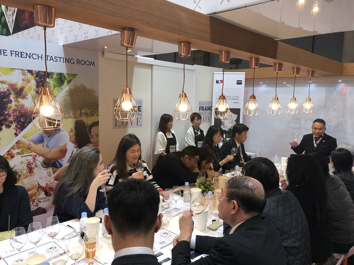 DesquiensJerome's tweet photo. Day#3 at #FOODEX: visit of the French Ambassador on the 🇫🇷 pavilion. Positive feedback from exhibitors about the show and the #EPA 🇪🇺🤝🇯🇵 #FoodexJapan2019 #MadeinFranceMadewithLove #food #wine @BF_Agrotech @ambafrancejp @BF_Food @BF_vins https://t.co/0qP72X88nb