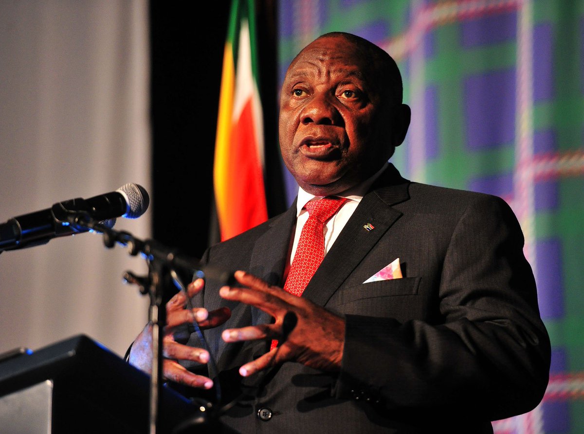 Our President 🇿🇦 addressing 2500 of us at the Young Presidents Conference right here in Cape Town. Bringing an end to corruption and rallying investment into our country 🙌#ypoedge representing 9 trillion usd which would make it the 3 largest economy in the world!