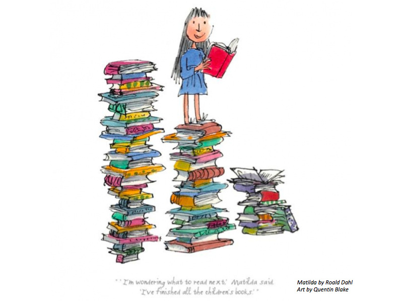 whatSFSaid's tweet image. A thought for #WorldBookDay2019. The books we love when we&apos;re young are the most important we ever read. They&apos;re the ones that make us readers &amp;amp; change our lives forever. So keep on helping kids to find those books – not just today, but EVERY DAY! #literacy

(Art: Quentin Blake)