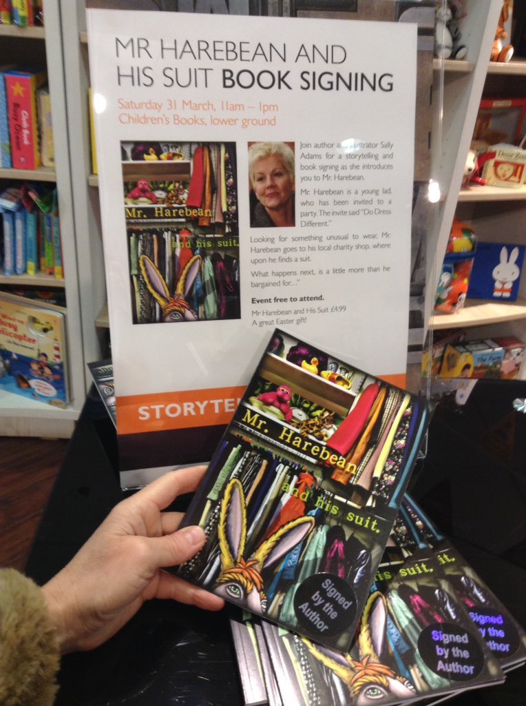 Here we are again everybody #WorldBookDay anyone dressing up as me today? 😆 <a href="/JarroldNorwich/">Jarrolds</a> &amp; <a href="/break_charity/">Break</a> still have a few #MrHarebean books left. #WorldBookDay19 all proceeds to #BreakCharity 💖