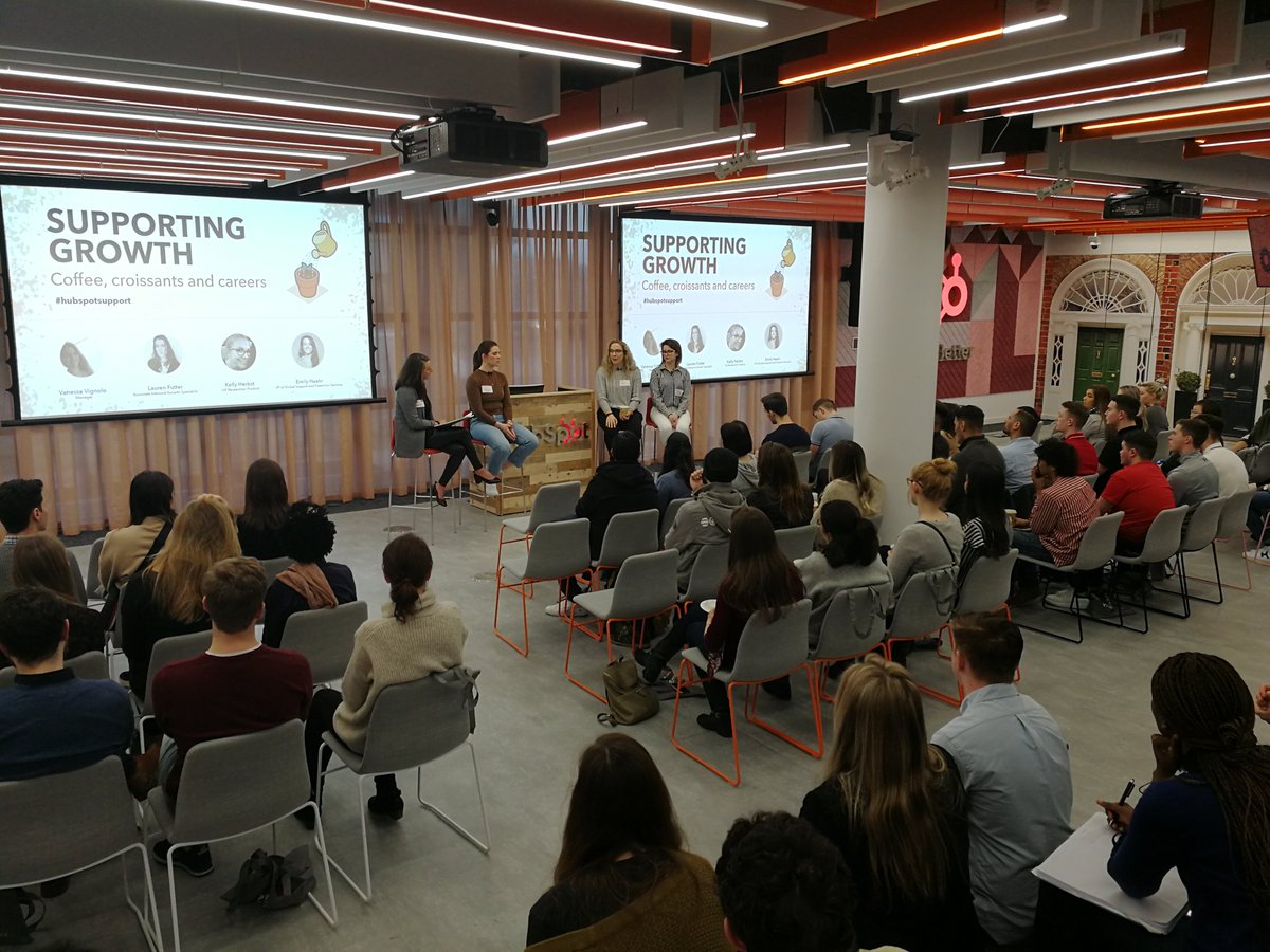 Buffalo_Banks's tweet image. Feeling very proud hearing Lauren, Kelly & Vanessa speak about their Careers with #HubSpotSupport ❤️