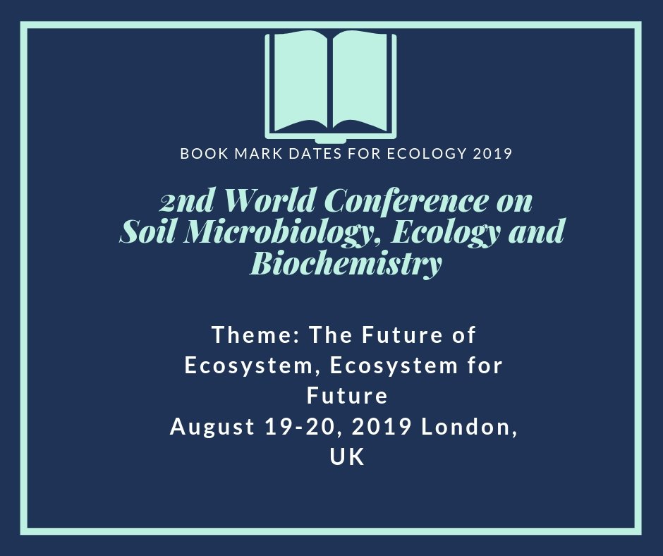 ecologymeets's tweet photo. Key Session : #Tropical Climate,#Biotechnology,Animal #Biochemistry
@Biochemical Adaptation,#Genetics,#Nutrition, Molecular #Biology and more in :https://t.co/Xv9AwMB7hA … … … 
@Colch_Nature,@essexbna,@Biocensus
Visit:
Open Forum: August 19-20,2019 https://t.co/LNDaxRvhpX