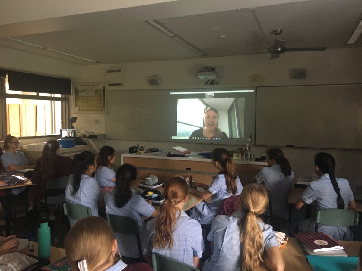 Another inspiring talk today from Juliana Kadar in the #Skypeascientist program. Thanks-students loved it. #WomenInScience #sciencecareers #STEAM
