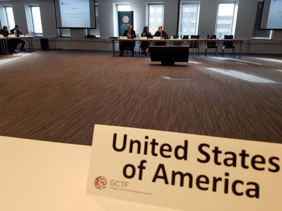 Important gathering by the GCTF to discuss #cve efforts for returning FTFs. <a href="/StateDeptCT/">State Dept CT Bureau</a>