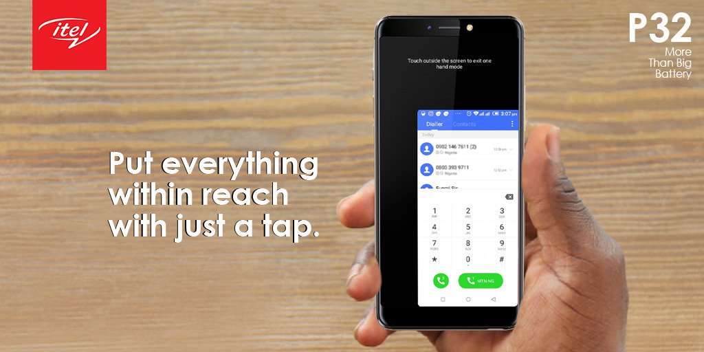 With the one-hand mode feature on itel P32 that puts everything within reach, control your device with just one tap and one hand!

#itelP32
#SmartphoneForEveryone
