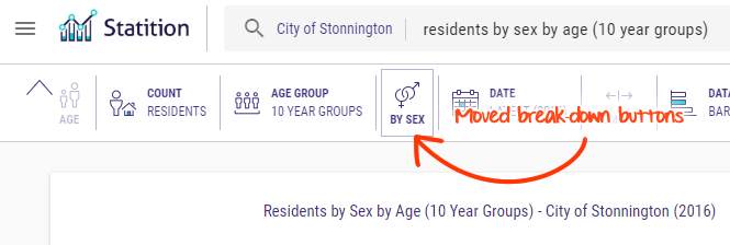 statition's tweet image. Small change: We're moving the break-down buttons to make them more relevant