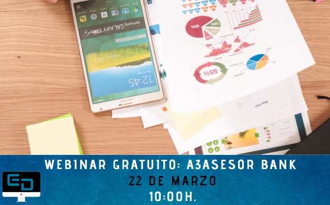 EuskoData_SA's tweet photo. Finalmente, la sesión #webinar #a3bank: herramienta para la contabilización de extractos bancarios, será el día 22 de marzo a las 10h, no el día 15 de marzo como en un principio informamos. Inscripciones 👉leyre@euskodata.com ¡Os esperamos! @EuskoData_SA @WKAsesores @WKPymes https://t.co/PssRYvmDKJ