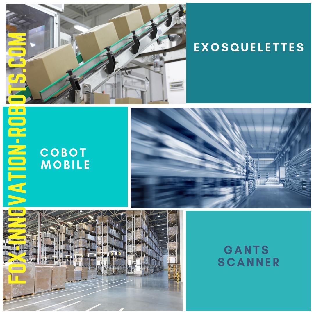 FoxinnovRobots's tweet photo. Pour la prévention des risques professionnels et des TMS dans la logistique : Exosquelettes, cobot mobile Husky, gant scanner . Nous serons présents au SITL (26-28 mars)#logistique #exosquelette #cobotmobile #gantscanner @SITLevents #pénibilité #manutention #SupplyChain #SITL https://t.co/3yWBKuXw5s