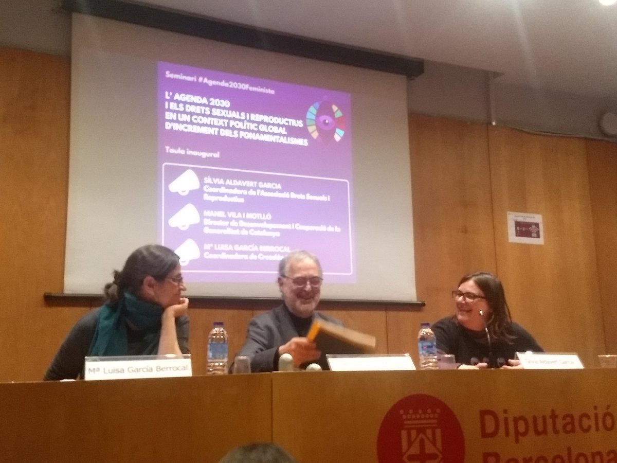 Comença el seminari #Agenda2030Feminista amb una taula d'inauguració de luxe. Gràcies per la feina @2030Feminista