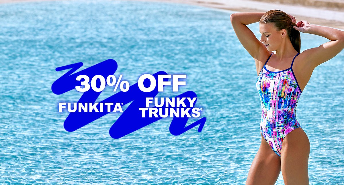 Take 30% off all Funkita or Funky Trunks swimwear and accessories. If you've never trained in these suits, now's the time!
>>bit.ly/2Tmikb9