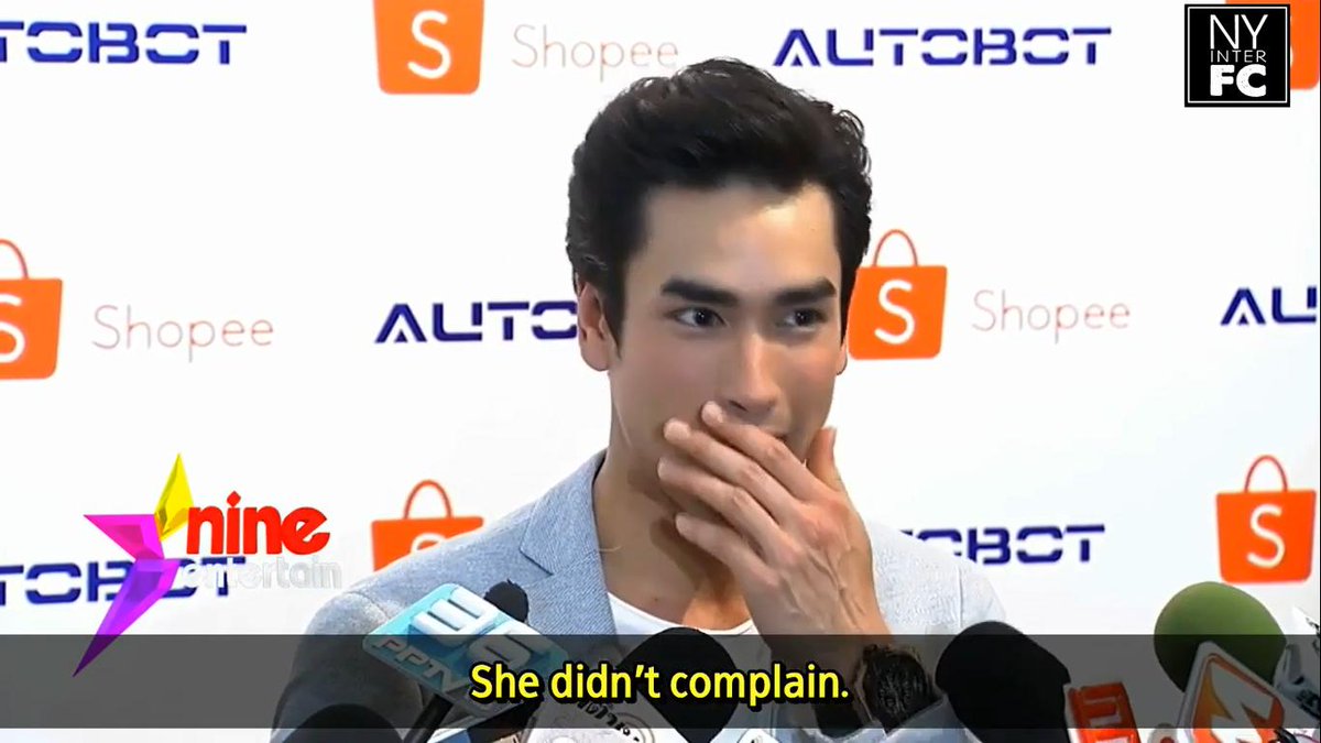 Of course she didn't complain. She actually thinks it was very cuuuuuute Video Credit to NYInterFC #ณเดชน์ญาญ่า  #nadechyaya