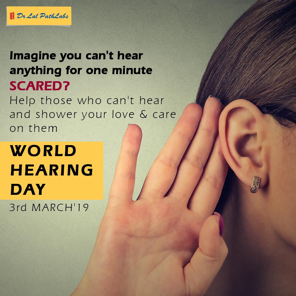 lalpathlabs's tweet image. (2/2)
This World Hearing Day, aware others to help those who are in need.

WorldHearingDay #TogetherWeMakeDifference