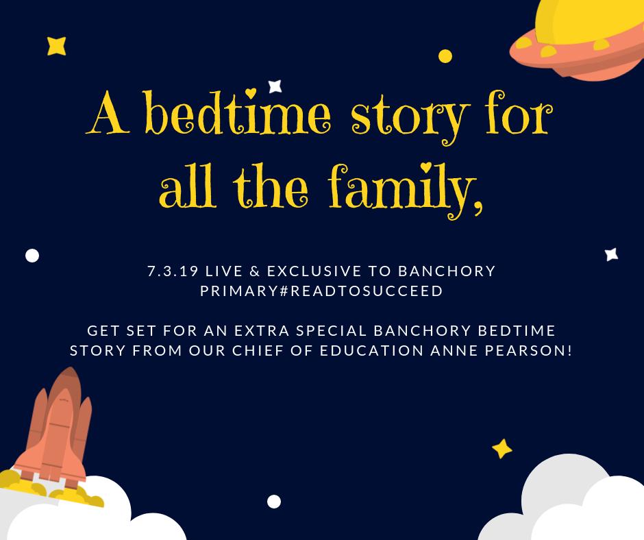 Banchory Primary and Nursery (@banchoryps) on Twitter photo Be sure to tune in to Banchory Parents' Hub tonight to see a very special banchory Bedtime Story from our Chief Education Officer <a href="/AnneMPearson1/">Anne M Pearson</a>
<a href="/OutcomesTeam/">Improving Outcomes Principal Teacher Team</a> <a href="/FMReadChallenge/">Reading Challenge</a> #readtosucceed @tabletacademysc #BanchoryParentsHub #parentsaspartners
facebook.com/banchoryPS/ Be sure to tune in to Banchory Parents' Hub tonight to see a very special banchory Bedtime Story from our Chief Education Officer <a href="/AnneMPearson1/">Anne M Pearson</a>
<a href="/OutcomesTeam/">Improving Outcomes Principal Teacher Team</a> <a href="/FMReadChallenge/">Reading Challenge</a> #readtosucceed @tabletacademysc #BanchoryParentsHub #parentsaspartners
facebook.com/banchoryPS/