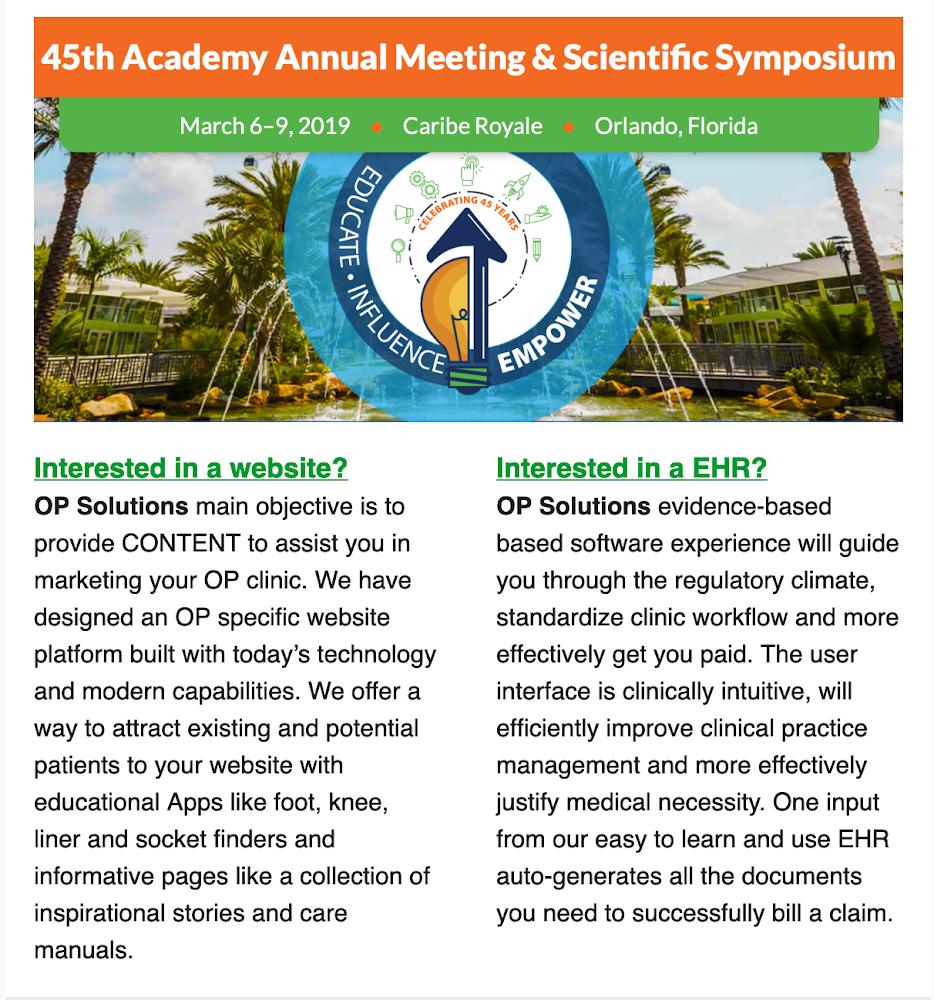LoiPDR's tweet photo. #AAOP2019 Do you need a Website or EHR for your clinic, or know someone who does? Come stop by booth 817 and see how #TeamOPS can help you and how they’ve helped so many others! #helpushelpyou #EHR @OP_Solutions https://t.co/n3xuFrIfup