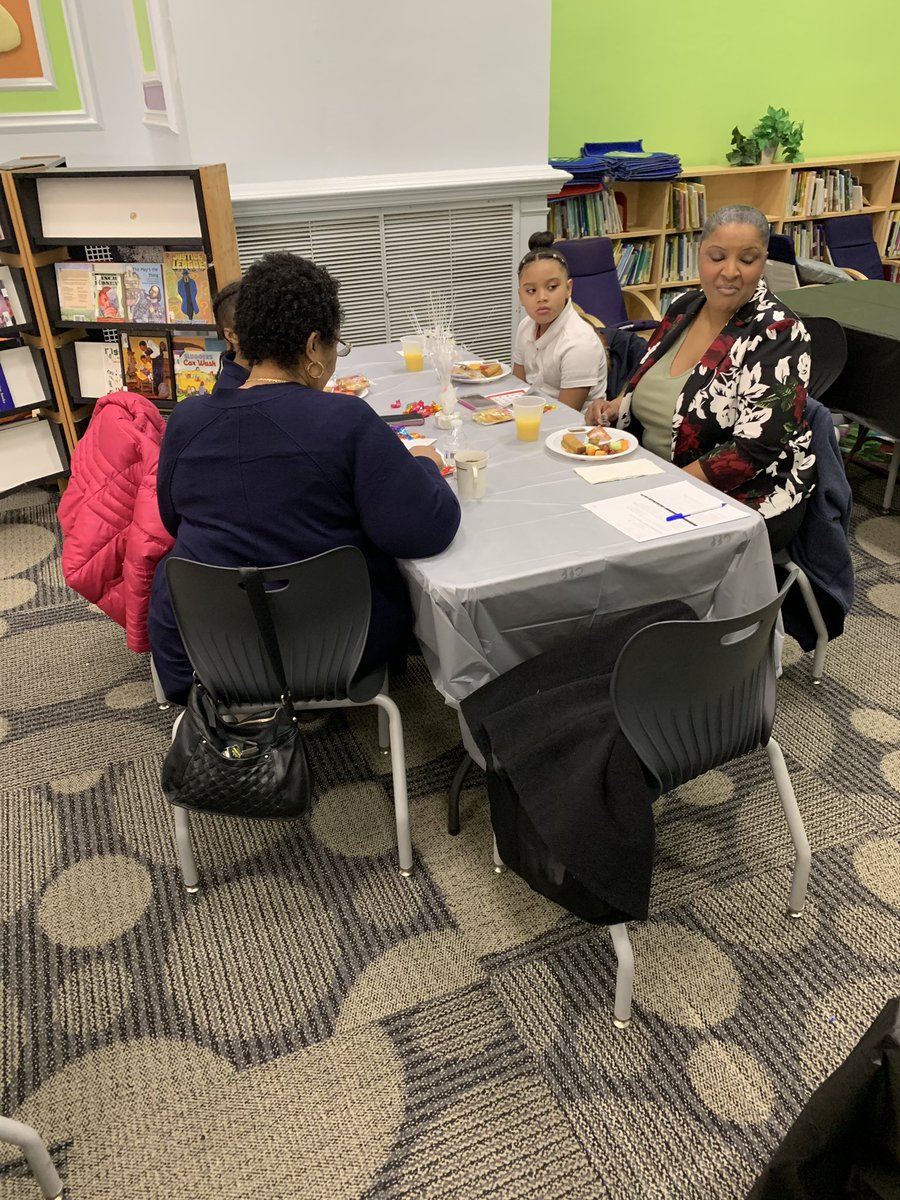 #WarnerThunderbirds starting the morning by celebrating our village with  our annual Grandparents Breakfast and BINGO! #WeAreRedClay