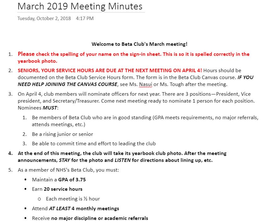 NHSTrojanBeta's tweet photo. If you missed the meeting this morning, make sure to read through the announcements below. https://t.co/xgBxjiSH8A
