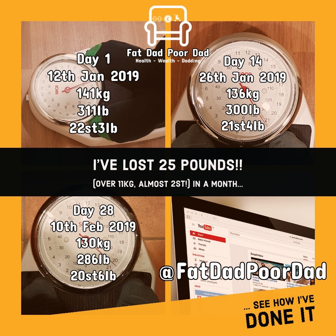 fatdadpoordad's tweet photo. Throw back Thursday to 22st (311Ib). That was 2 months ago. Lost over 2st. See how I've done it..
#fatdadpoordad #fattohealth #fattofit #fitnessmotivation #health #healthjourney #fattohealthy #diet #dietplan #dietfood #nutrition #FDPD #huel #gym #fitness #fitnessplan #gym https://t.co/kTUFM27BQq