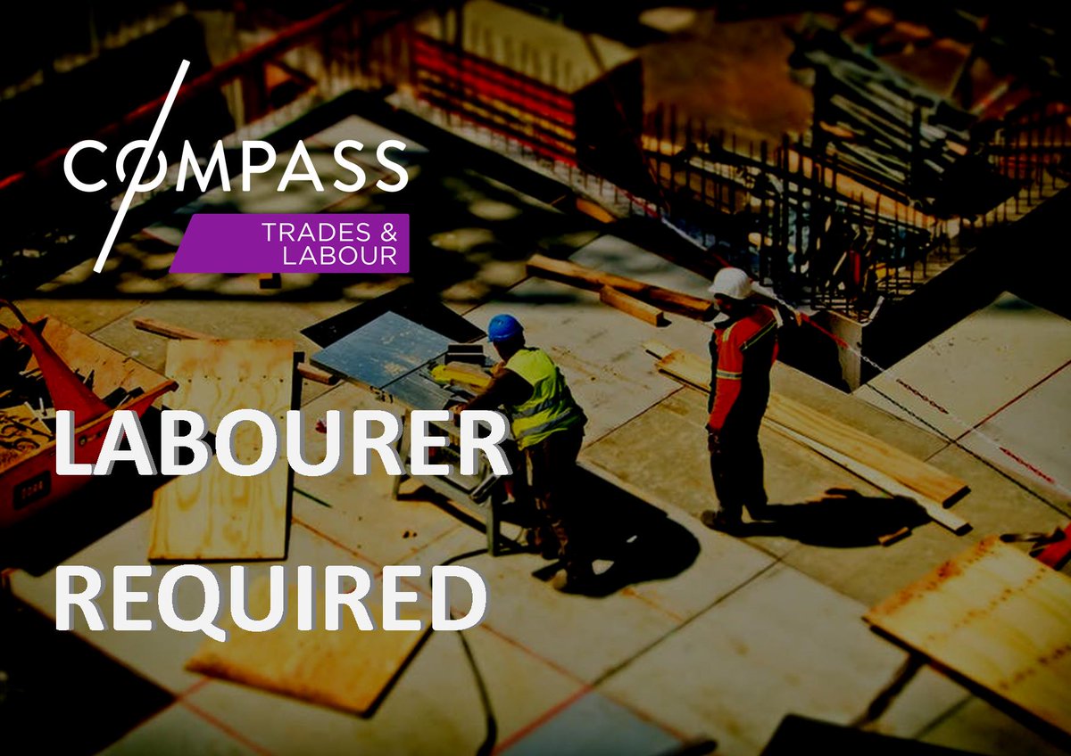 Compassr's tweet image. Compass Resourcing are currently seeking Labourers for a job in Renfrew. For more information call Compass on 01132255110.