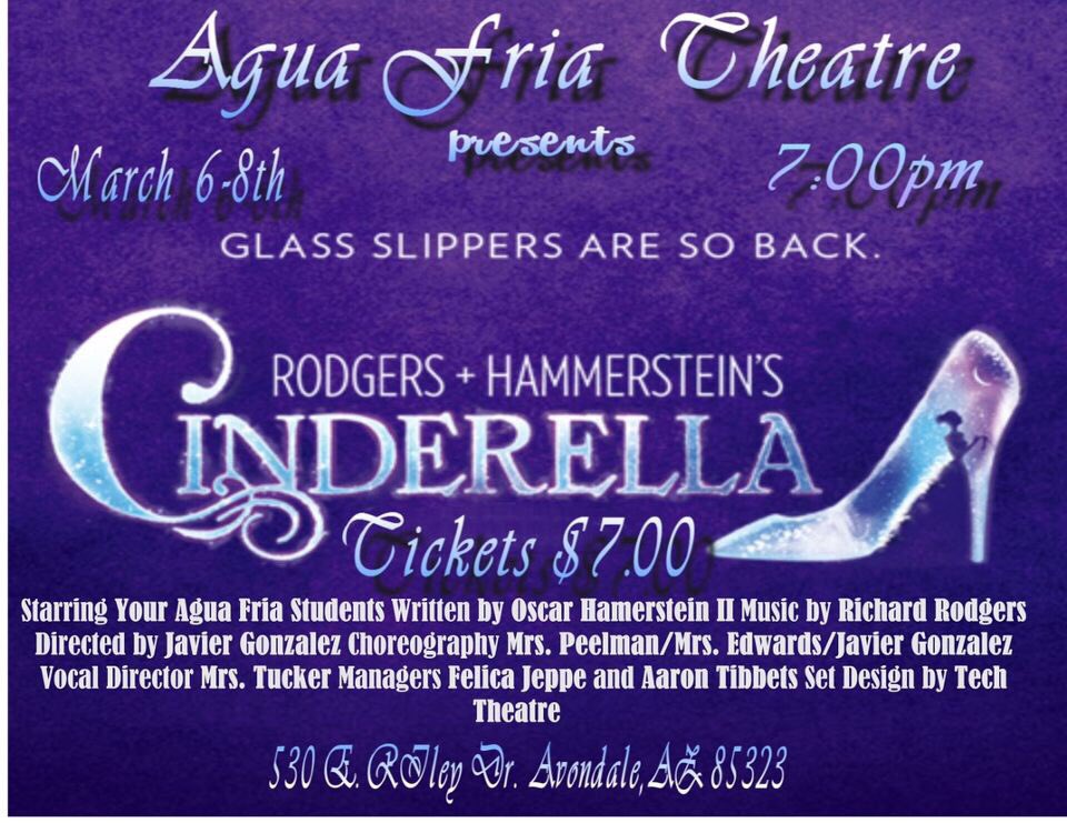 afhstheatre's tweet photo. 🧹Impossible things are happening everyday!!! Tonight is the 2nd night you can come see Cinderella!! It will be in the auditorium @ 7 for $7!🧹 https://t.co/tEeLjD3vsL