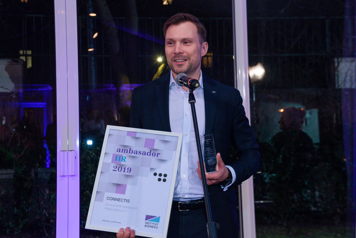 Mamy to! 🏆 Connectis_ jako jedyna firma z branży IT otrzymała prestiżową nagrodę Ambasadora HR za tworzenie najlepszych miejsc pracy. Więcej przeczytasz na naszym blogu - bit.ly/ambasadorHR

#AmbasadorHR #InstytutBiznesu