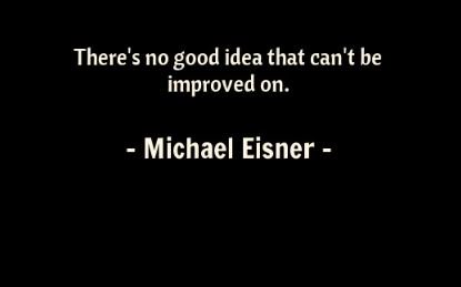  Happy \"Continuous Improvement\" Thursday! Happy Birthday Michael Eisner! 