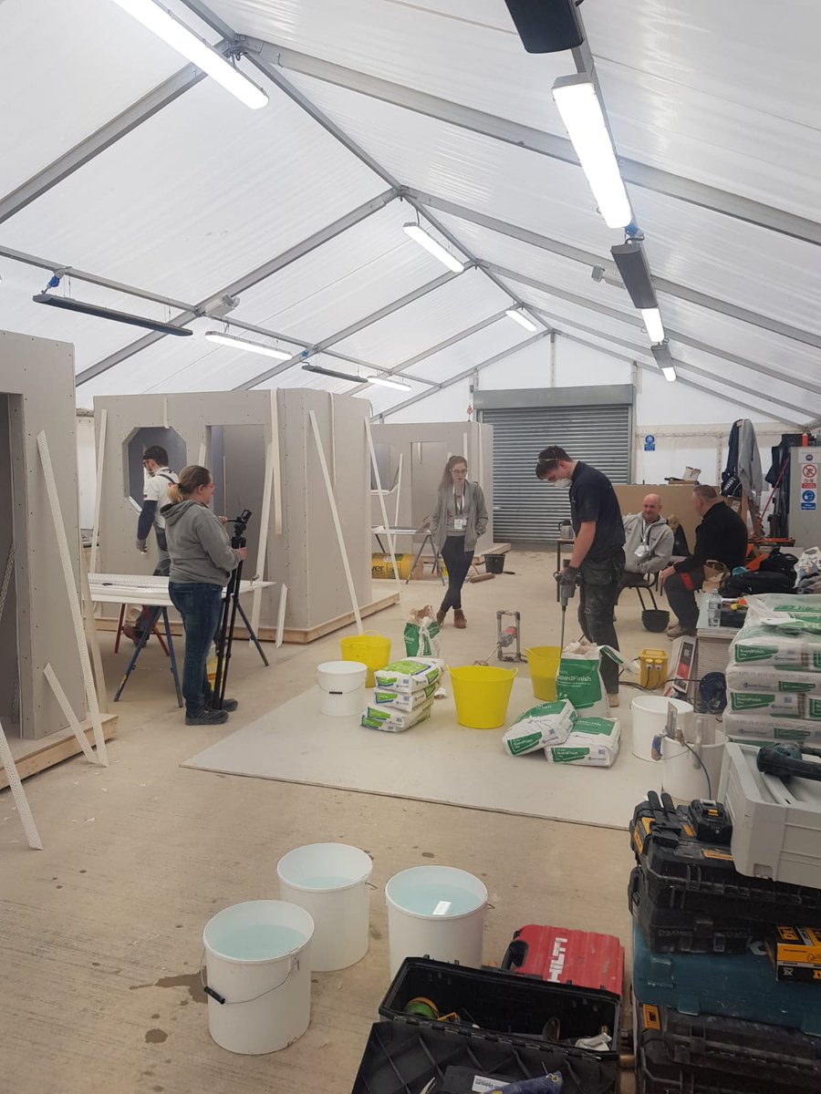 ConstructionFE's tweet photo. Massive changes here @NottmCollege hosting #drylining for @worldskillsuk @WorldSkillsKZN #TeamUK #TeamRussia @britishgypsum @davidkehoe13 @Gatcho63 good luck to all. . #NAPL https://t.co/8N6W5221Id
