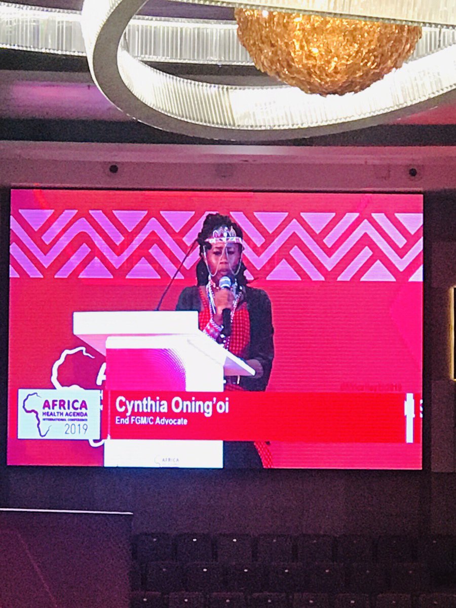 “FGM is happening in Africa, we have to be bold and say no more pain” Cynthia Aning’oi - FGM advocate