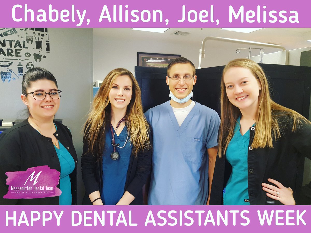 Massdentteam's tweet photo. 🚀All of you go above and beyond to #care for others.

👍Melissa and Chabely; Both of you have a #positive outlook on each and everyday.🌞

👉Even though Allison and Joel do not have "#Dental Assistant" in their #job title,Without you our daily care would not be possible.🌠❤ https://t.co/AErt43YhP2