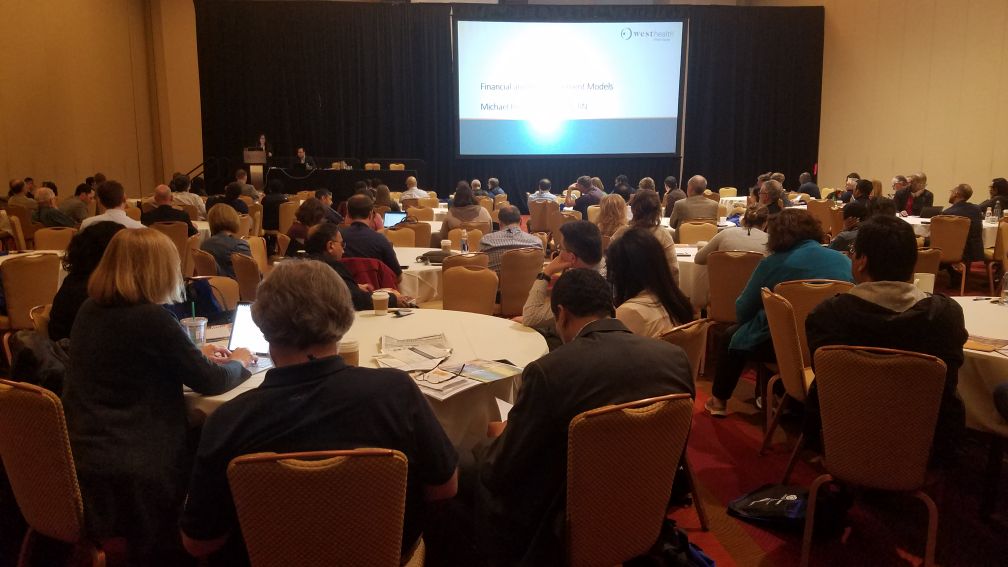 AlexBardakh_LTC's tweet photo. Big crowd for first time very comprehensive look at #telehealth in #PALTC. Thanks to the sponsors for putting this on and grab your free toolkit! @WestHealth @AmerGeriatrics @AMDApaltc #PALTC19 #ltpachit https://t.co/wJ5YQrNG0d