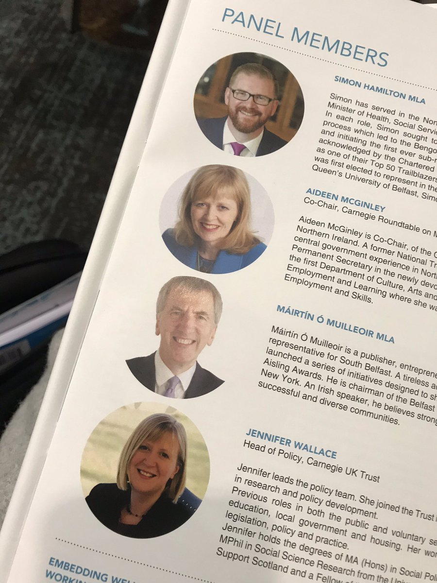 grainnewalsh's tweet photo. Great to hear from these speakers- we need to recommence the journey! #EmbeddingWellbeing @SimonHamilton @newbelfast @CarnegieUKTrust @CO3updates https://t.co/QLOoA3VPqV