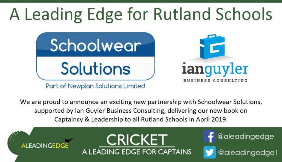 aLeadingEdge1's tweet image. GOOD NEWS STORY! With huge thanks to the support &amp;amp; vision of @SWS_Uniform &amp;amp; @IanGuyler, we are able to send two complimentary copies of our book to every school in Rutland in time for the upcoming cricket season. Read: aleadingedge.co.uk/uncategorized/… #aleadingedge