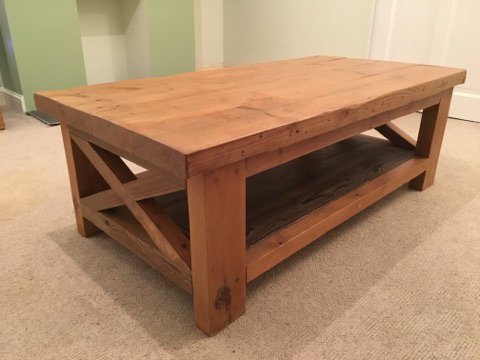 timber_yard's tweet photo. Today's #beinspired #woodworkingproject is very handsome! This comes from one of our regular customers who used some of our chunky reclaimed timbers to create this gorgeous coffee table. Built to last! https://t.co/mXxA5MjlO2