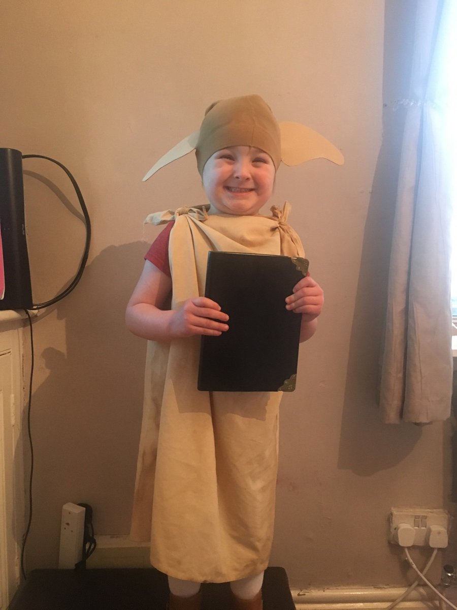 redge_xx's tweet photo. My little Dobby #WorldBookDay #harrypottermad @jk_rowling https://t.co/xcQsTBYR9C