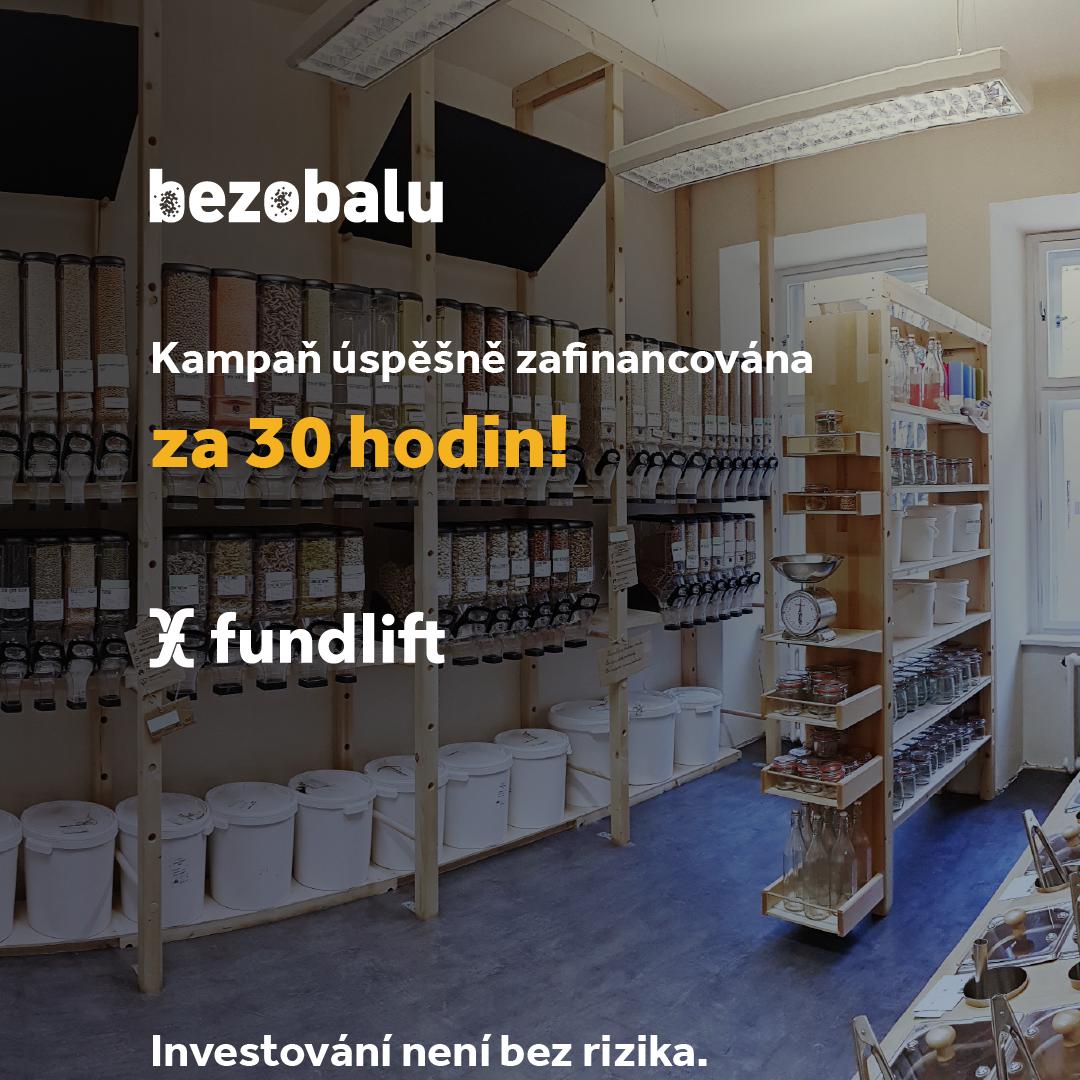 Bezobalu naplněno!

Naši investoři opět nezklamali a dokázali za 30 hodin zainvestovat do projektu bezobalu.org 3 500 000 Kč! Další aktuálně otevřené projekty najdete na bit.ly/Fundlift-proje… 

* Investování není bez rizika. 
#investice #bezobalu