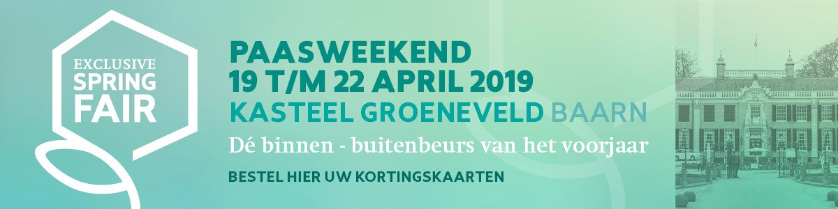FairExclusive's tweet image. Dit jaar vindt Exclusive Spring Fair plaats tijdens het paasweekend, van 19 t/m 22 april op @GroeneveldBaarn Tot dan! #fair #pasen