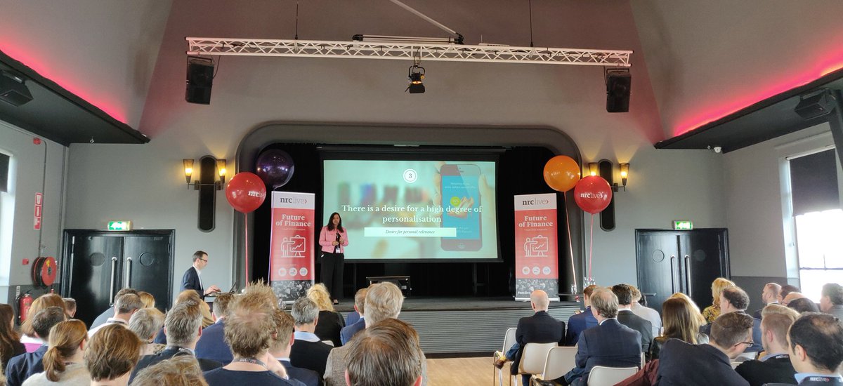 keespostma360's tweet photo. Interesting message at @nrclive #futureoffinance by @devie_mohan: Personalisation and customer experience is key #ohpen #fintech #corebanking https://t.co/pMfHOnZiq7