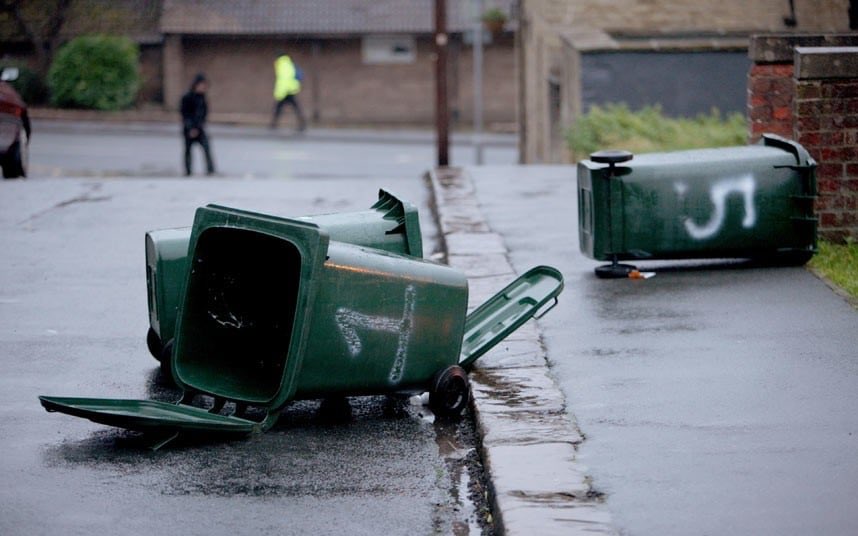 LeopardstownHts's tweet photo. In this stormy weather please think before you put out your bins this evening, try to avoid putting them where they might blow over and don’t overfill or leave any loose bags out. Let’s try to avoid having more rubbish blowing around the estate. We thank you. https://t.co/zeiinZbe8X
