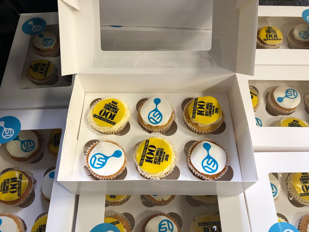 #Tbt to when we made branded cupcakes for @searchlabs to share and celebrate their place in the @bestcompanies Times Top 100 businesses to work for. Hope you all enjoyed them :-) #throwback #SL100 #leedsbusiness #leeds #leedsbakery