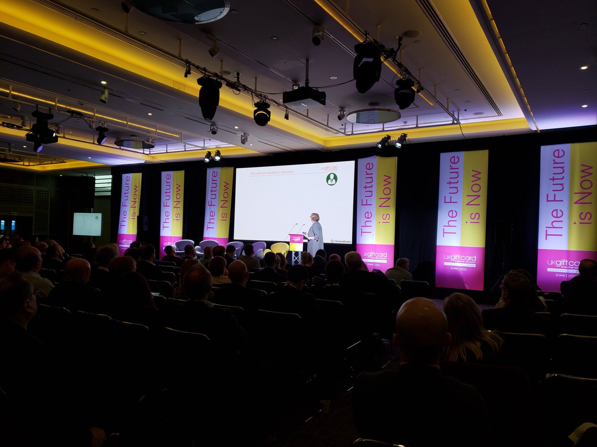 khconnection's tweet photo. Kicking off day 2 @UKGCVA conference. Holly goes on stage with a panel on #giftcard evolution v. revolution at 11.50 PM! https://t.co/wteaI34ixz