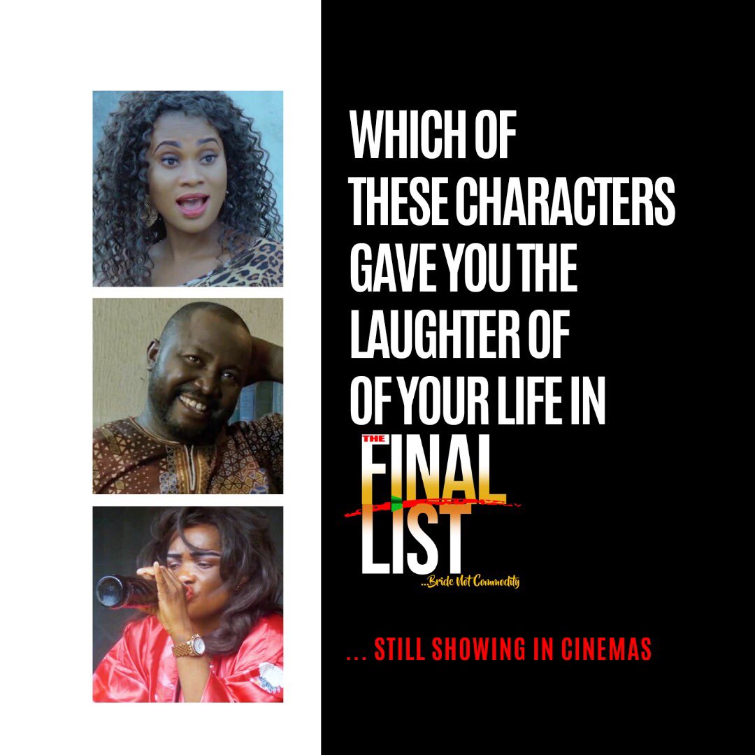 Esdre_Touch's tweet photo. Have you seen THE FINAL LIST? Everyone is talking about it.

Catch this edutaining and infotaining movie in any cinema near you.

#TheFinalList
#BrideNotCommodity https://t.co/VG3wpI7vfP