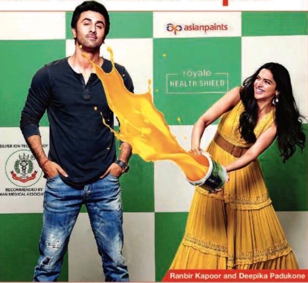 RKDPClub's tweet photo. Ranbir Kapoor &amp; Deepika Padukone for Asian Paints #RanbirKapoor #DeepikaPadukone #RanbirDeepika https://t.co/dxn4OWtexd