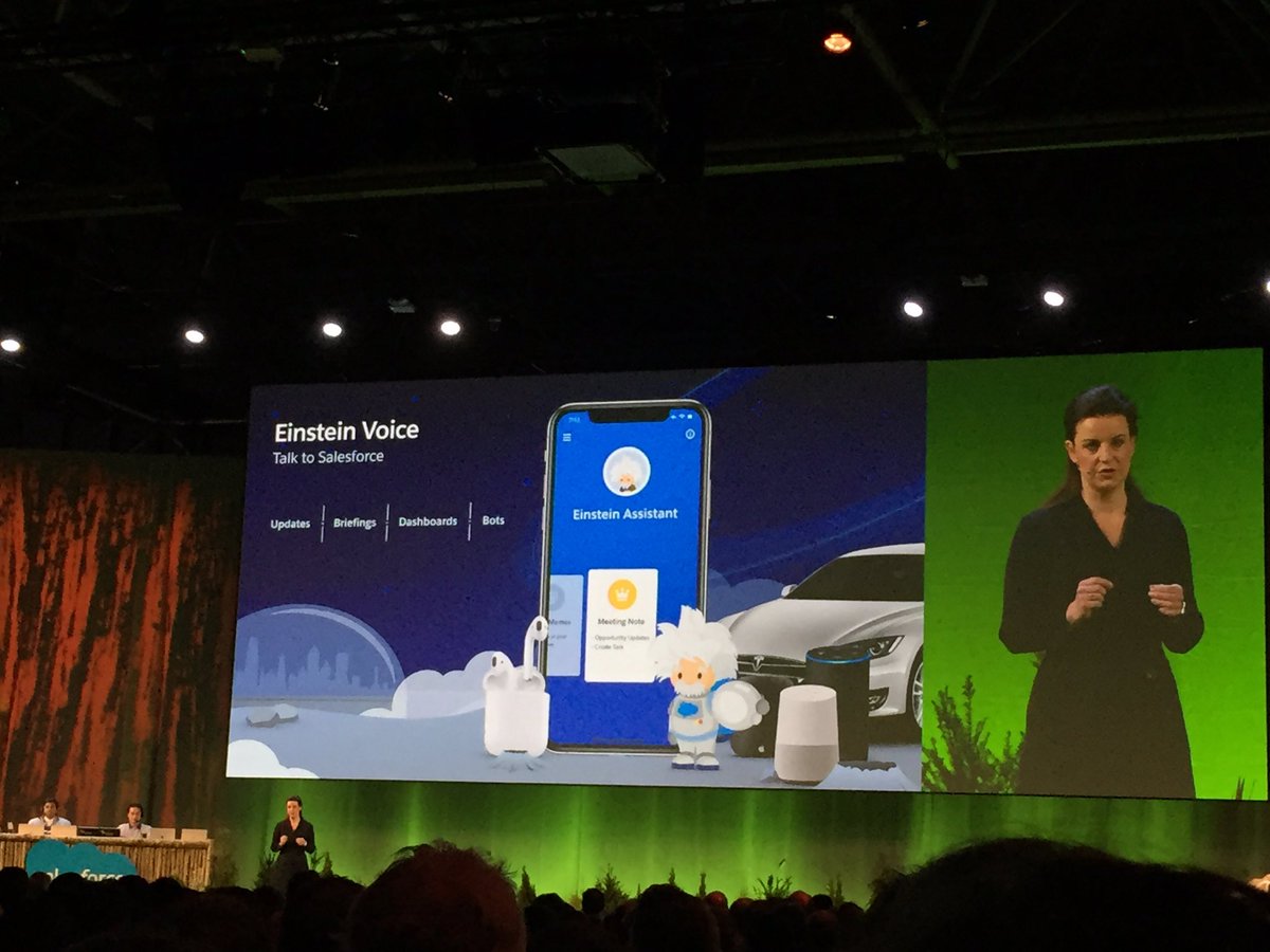 FrisineH's tweet photo. Keynote at WTA. Connectivity and Einstein Voice #WorldTourAmsterdam #Salesforce @salesforce @We_Are_4C__ https://t.co/UcSlkImtaf