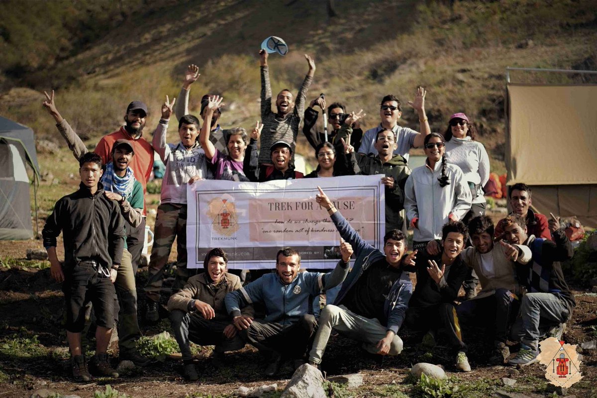 trekmunk's tweet photo. Trek for a cause. The sentence might be self-explanatory, but the sentiment isn’t. For no words would do justice to the euphoria one experiences on accomplishing the double rewarding exercise of trekking with a social purpose! 
#people #socialwork #mission #perspective #trekmunk https://t.co/KOF4DO8tAF