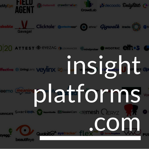 insightpltfrms's tweet photo. New on Insight Platforms this week: agency transformation, SurveyMonkey+Usabilla, Recollective - https://t.co/vXaGG5cUef https://t.co/PdPJkjRBpM