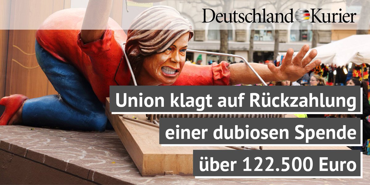 Deu_Kurier's tweet image. +++ #Parteispenden-Affäre: CDU klagt auf Rückzahlung der Spende! +++
Während die @CDU derzeit gg. die #AfD krakeelt, nimmt sie es mit der eigenen Aufklärung &amp;amp; Gesetzestreue offensichtlich weniger genau.
Die haarsträubende Begründung im #DeutschlandKurier:
deutschland-kurier.org/geld-vom-gehei…