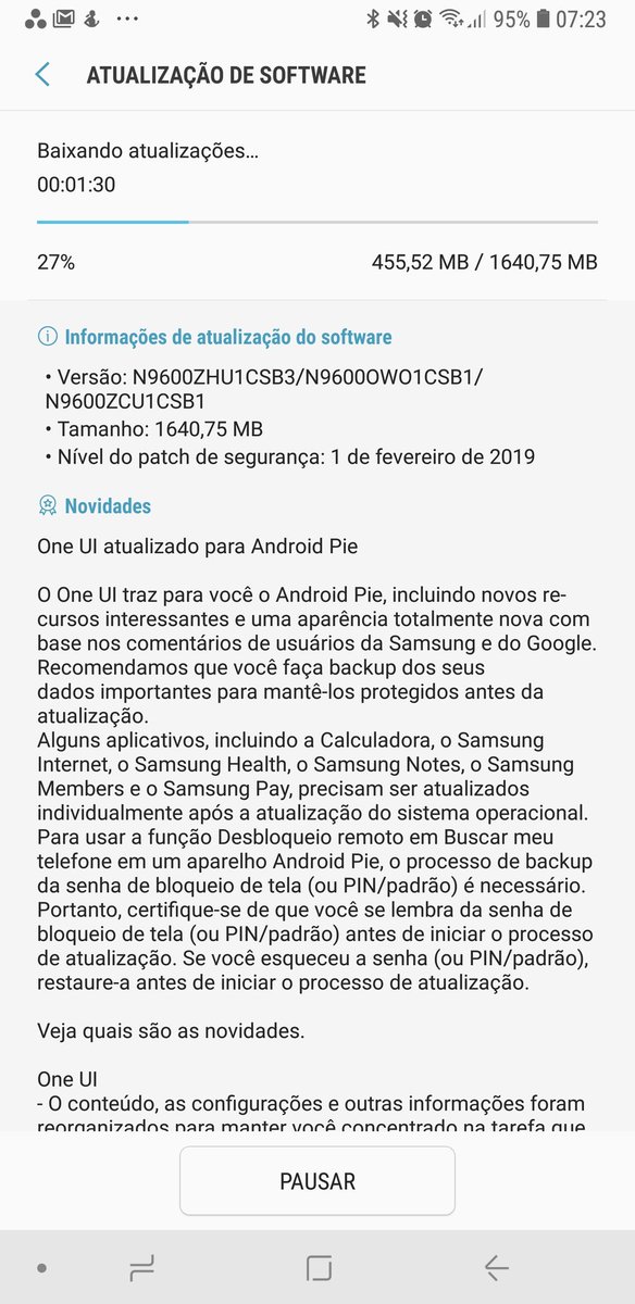 CunhaMarcos's tweet image. Finalmente! #samsungui #note9