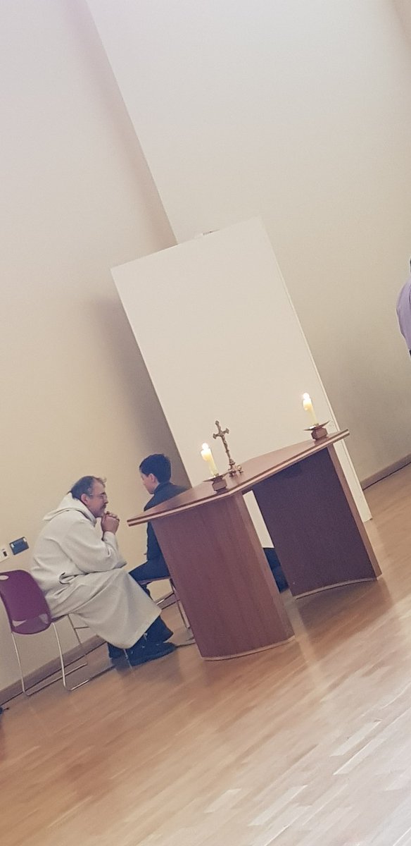 All of our students have the opportunity to recieve the Holy Sacrament of Reconciliation #Lent2019